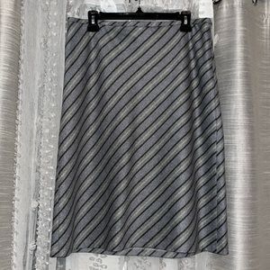 Loft Grey lined wool skirt